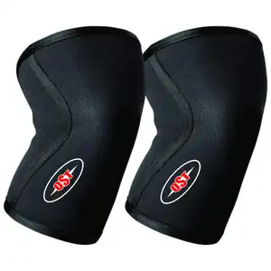 Powerlifting Bantalan Lutut untuk Pria dan Wanita, Bantalan Penopang Senam dengan Logo Pribadi, Bantalan Bantalan Angkat Besi Neoprene Tebal 7Mm