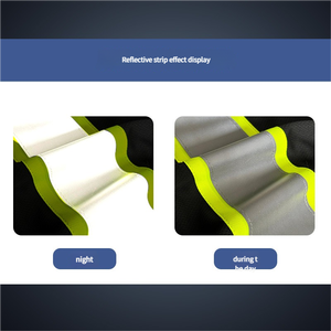 T-shirt de travail haute visibilité à manches longues avec logo personnalisé pour unisexe, en polyester, pour travaux de construction et d'usine, prix de gros - Product Image 4