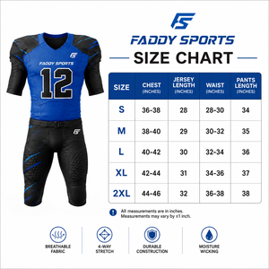 Ensemble d'uniformes de football américain personnalisés par sublimation, tenue d'entraînement professionnelle pour équipe, maillot de football respirant avec pantalon rembourré - Product Image 6
