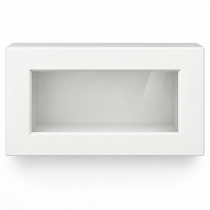 Gabinete de pared con puerta de vidrio personalizado de 21 x 12 pulgadas, blanco, estilo Shaker, RTA, directo de fábrica en Vietnam - Product Image 1