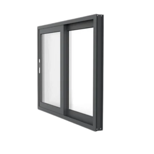 Fenêtre coulissante double vitrage isolante en alliage d'aluminium de bonne qualité, fenêtre coulissante verticale en PVC blanc avec cadre - Product Image 2