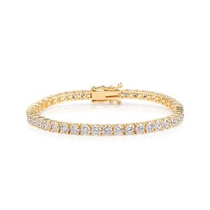 Bracelet tennis en diamant de laboratoire 6,9 carats, or rose, certifié IGI, coupe classique, bijoux fins élégants, cadeau de luxe pour mariage ou fête - Product Image 3
