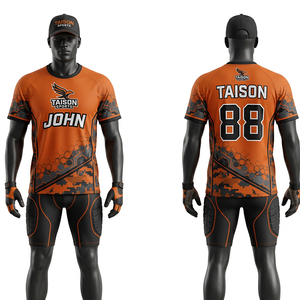 Maillot de tir en polyester interlock premium 180 GSM, design à panneaux blanc, gris et bleu marine, logo personnalisé par sublimation - Product Image 2