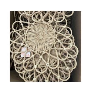 Decoración Navideña: Manteles Individuales de Ratán, Artículos de Decoración para el Hogar, Muebles, Vajilla de Ratán, Utensilios, Estilo Asiático, Decoración Tradicional para el Hogar - Product Image 3
