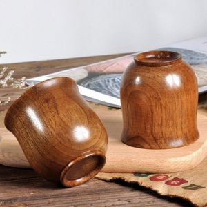Handmade Wooden Mug Natural Solid Wood Coffee Mug Rustic Finish Eco Friendly Drinking Mug for Kitchen Dining - Product Image 2