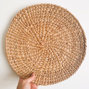 <b>Round</b> water hyacinth <b>placemats</b> classic style custom <b>placemat</b> dish pads place mats table center decoration - Product Image 4