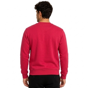 Pull à col rond pour homme, couleur jaune moutarde, coupe ample, tricoté, couleur unie, vêtements décontractés d'hiver, doublure 100% coton - Product Image 2