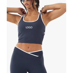 2026 Soutien-gorge de sport sexy effet seconde peau, dos croisé, maintien élevé, doux pour la peau, pour l'entraînement et le yoga - Product Image 4