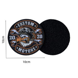 Patchs thermocollants personnalisés OEM en PVC, caoutchouc 3D, logo brodé, feutre non tissé, forme irrégulière pour vêtements - Product Image 2