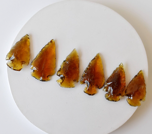 Puntas de Flecha de Cristal Amarillo para Joyería y Envoltura de Alambre, Hermosa Pieza Decorativa de Piedra Preciosa - Product Image 4