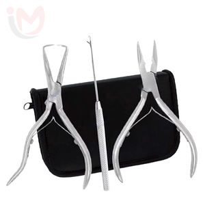 Stainless Steel Hair Extension <b>Pliers</b> <b>Sets</b> Kit Hook Needle Professional Wholesale Hair Extensions Tools Custom IMANS ENTERPRISES - Product Image 1