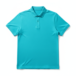 Polo en maille à manches courtes pour homme, couleur unie, coupe classique, vente en gros - Product Image 1