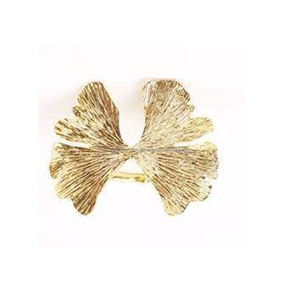 Anillo de latón con lazo en relieve para servilletas, accesorios decorativos de estilo único hechos a mano, anillo de oro real - Product Image 6