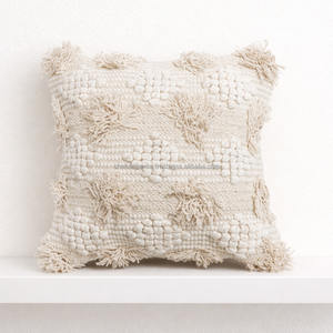 Multi Fringed Denim Bohemian Cushion Cover with Zipper Decorative Fringe Side Hand Braided Boho Chic <b>Sofa</b> Pillow Shams - Product Image 6