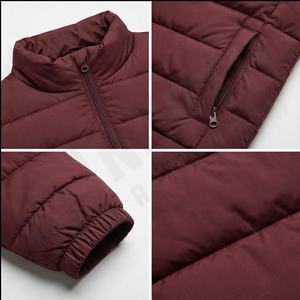 Chaqueta acolchada con cuello levantado, duradera, a prueba de viento, impermeable, de poliéster, logotipo personalizado, chaqueta de burbujas Unisex para hombre, chaqueta de invierno - Product Image 4