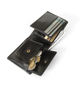 [Nuevo Producto] Cartera de hombre tipo billetera de piel auténtica curtida vegetalmente Castello de alta calidad con monedero, nueva - Product Image 5