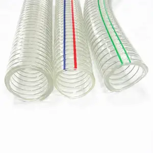PVC-Feder Spiral stahldraht Verstärktes Wasser Flexibler Saug schlauch Wasser/Luft/Gummi/Saug-/Gartens chläuche
