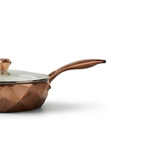 Casserole en cuivre avec finition de qualité supérieure, grande capacité, couvercle en verre, poignée en métal, idéale pour la maison, la cuisine, les hôtels et les restaurants - Product Image 5