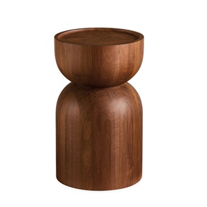Mesa de Centro Redonda Moderna de Madera, Diseño Minimalista, Mueble de Madera Sólida para Sala de Estar, Mesa Auxiliar Decorativa - Product Image 6