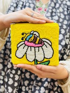 Monedero rectangular de alta calidad con cuentas, personalizable con LOGO, mini cartera con cremallera y diseño de personajes. - Product Image 4