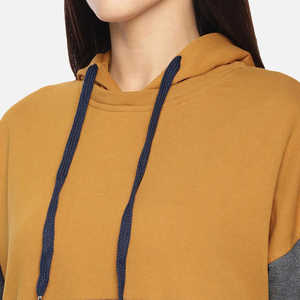 Sudadera con Capucha para Mujer, Estilo Nuevo, Invierno, Manga Larga, Casual, Cintura Alta, 100% Algodón, Ecológica, Alta Calidad - Product Image 4