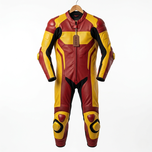 Traje de Motocicleta de Cuero Hecho a Mano, Ajuste Personalizado, Diseño Personalizado, Fabricante de Marca Privada - Product Image 3
