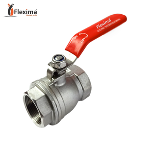 บอลวาล์วสแตนเลส 304 สำหรับงานหนัก ใช้กับน้ำ น้ำมัน และแก๊ส พร้อมมือจับล็อคสีน้ำเงิน ขนาด 1/4" 3/8" 1/2" 3/4" 1" BSPT - Product Image 2