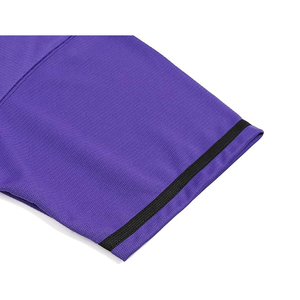 Camiseta de Béisbol Morada Unisex de Manga Corta con Botones al Frente, Absorbente de Humedad, de Poliéster, Color Sólido, para Todas las Temporadas - Product Image 4