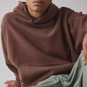 เสื้อฮู้ดดี้ผู้ชายไซส์ใหญ่ สีพื้น ผ้าฝ้ายเฟรนช์เทอร์รี่ สวมใส่สบายๆ สำหรับฤดูใบไม้ร่วง มีกระเป๋า ดีไซน์เรียบง่าย ทรงปกติ - Product Image 2