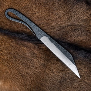 Couteau de cou Viking forgé à la main, en acier carbone, mini-seax scandinave, lame utilitaire EDC pour bushcraft, survie nordique - Product Image 6