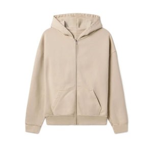 <b>Men's</b> <b>Sherpa</b> Lined Cotton Blend Fleece <b>Hoodie</b> Warm Hood Kangaroo Pocket Ribbed Cuffs Winter Casual Streetwear Fashion - Product Image 3