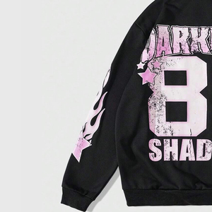 Sudadera con Capucha Gráfica Oversize Personalizada, Nueva Estampado, Algodón Felpa, Estilo Urbano, Venta al por Mayor - Product Image 3