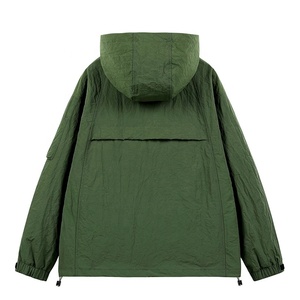 Blouson matelassé imperméable et coupe-vent violet à capuche pour homme, veste décontractée zippée, coupe régulière, en toile avec fermetures éclair pour l'hiver - Product Image 6