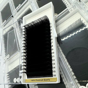 Fournitures en gros pour cils en cachemire, plateaux à cils 0.05 0.07 0.1, longueurs mixtes, cils individuels doux en PBT imitation vison, emballage personnalisé avec logo - Product Image 5