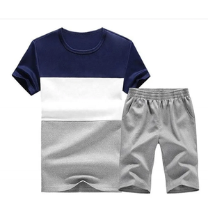 Men's Summer Fashion Print <b>Suit</b> & <b>T</b>-<b>Shirt</b> Set New Trend Plus Size Two Pieces Casual Beach Wear Breathable & Alphabetic Print - Product Image 6