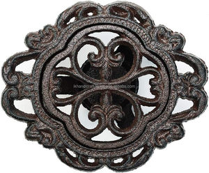 Calentador de alimentos directo de fábrica a bajo precio, diseño bohemio, forma Irregular, alfombrillas/almohadillas de madera ecológicas, 300mm de diámetro, 2mm de espesor - Product Image 2