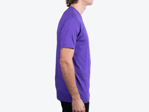 T-shirt violet à manches courtes et col rond pour homme – Qualité supérieure, idéal pour les marques de vêtements en croissance (vente en gros) - Product Image 3