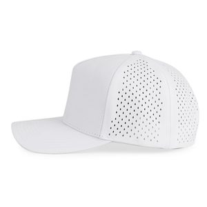 Casquette Trucker Blanche à 6 Panneaux en Maille Respirante, Réglable avec Fermeture Snapback, pour Tenue Décontractée Extérieure Printemps-Été, Unisexe Adulte - Product Image 6