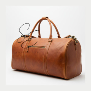 Bolsa de Viaje de Cuero Genuino Hecha a Mano, Bolsa de Viaje de Gran Capacidad con Correa para el Hombro, Bolsa de Viaje de Cuero Granulado de Grano Completo, Unisex - Product Image 4