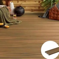 Planches de terrasse en composite bois-plastique co-extrudé pour extérieur, antidérapantes, design moderne, WPC
