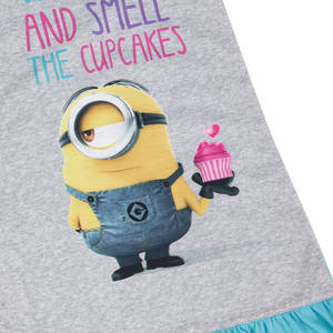 ชุดนอนเด็กผู้หญิงลายการ์ตูนสีเหลือง แขนกุด ชายระบาย ผ้าเจอร์ซีย์พิมพ์ลายตามสั่ง ระบายอากาศ แห้งเร็ว สำหรับฤดูร้อน - Product Image 3