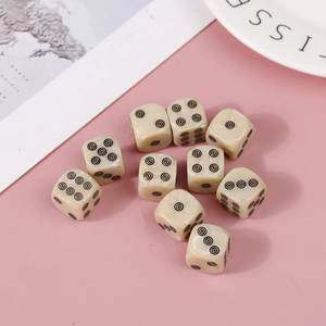 ACRYLIC HANDMADE RESIN PATTERN ECO-friendly Portable 6 Sided Acrylic Round Corner Standard Game D6 <b>Dice</b> for Yahtzee Game - Product Image 1