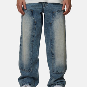 Jeans Anchos para Hombre al por Mayor, Estilo Retro Clásico, Holgados, Hip Hop, Vintage, Streetwear - Product Image 6