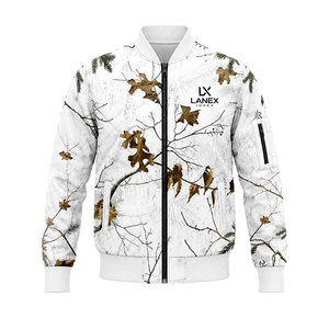Custom Snow Camo Quilted Bomber <b>Jacket</b> for Men & Women <b>Zip</b> <b>Up</b> Flight <b>Jacket</b> Windproof Winter Hunting Outdoor Tactical <b>Jacket</b> OEM - Product Image 1
