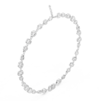 Collar con Colgante de Moissanita, Plata 925, Chapado en Oro, Cadena de Eslabones, Corte Brillante, Estilo Clásico, Certificado, Regalo de Lujo para Bodas y Fiestas