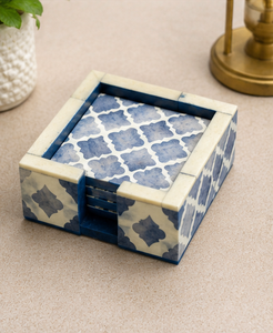 Ensemble de sous-verres faits à la main pour café et thé avec support de rangement, sous-verres décoratifs en résine pour la maison, la cuisine, le bureau - Product Image 2