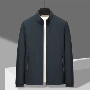 Veste d'affaires pour hommes d'âge moyen, style col montant, décontractée, printemps et automne, avec logo personnalisé OEM - Product Image 6