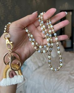 Unique Embroidery Beaded <b>Lanyard</b> Handmade Artisan Beadwork Neck Strap <b>for</b> <b>Keys</b> Office and School - Product Image 1
