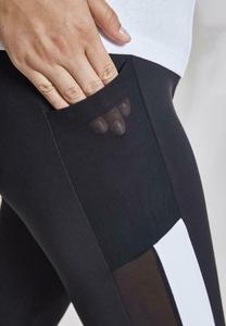 Ladies Tech <b>Mesh</b> Stripe Yoga Leggings High Waist Fitness & Workout Sports <b>Pants</b> for Gym Training Activewear - Product Image 5