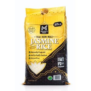 Arroz jazmín tailandés Hom Mali de muestra gratuita, 25 libras/50 libras, naturalmente fragante, suave, esponjoso, de grano largo y blanco. - Product Image 1
